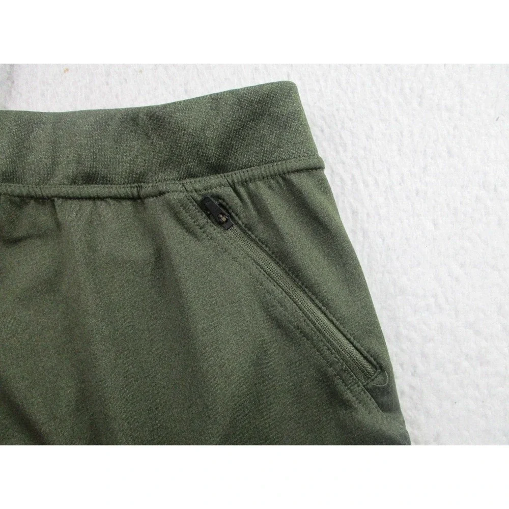 Hylete Jogger Pants Mens Size XXL Green Zip Pocket Drawstring Tapered Active Gym